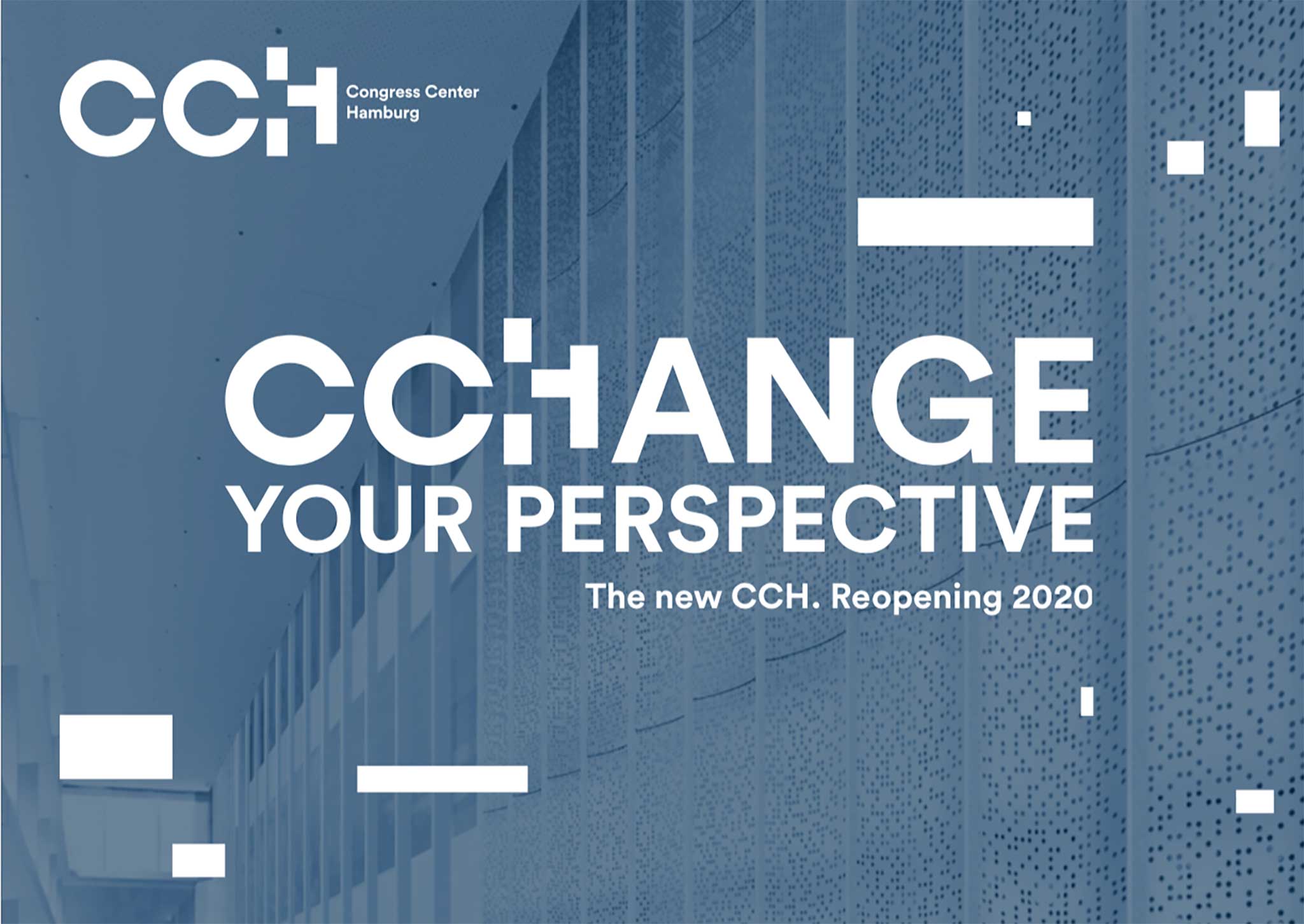 Logo und Slogan des CCH – Congress Centrum Hamburg